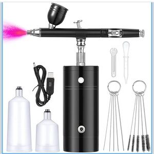 Black Airbrush Kit with Accessories